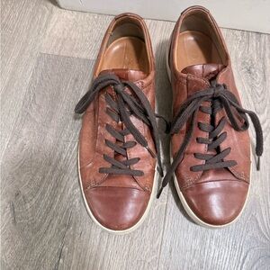Ecco Men's Brown Leather Sneakers EU size 40 US 6-6.5